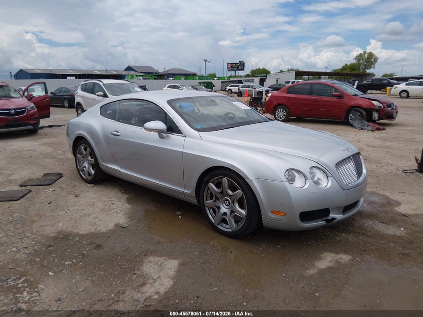 2006 Bentley Continental gt VIN SCBCR63WX6C038108 IAAI salvage auction — HAIL, Original (Texas), sold $7,200 on 2026-08-26 (photo 1)