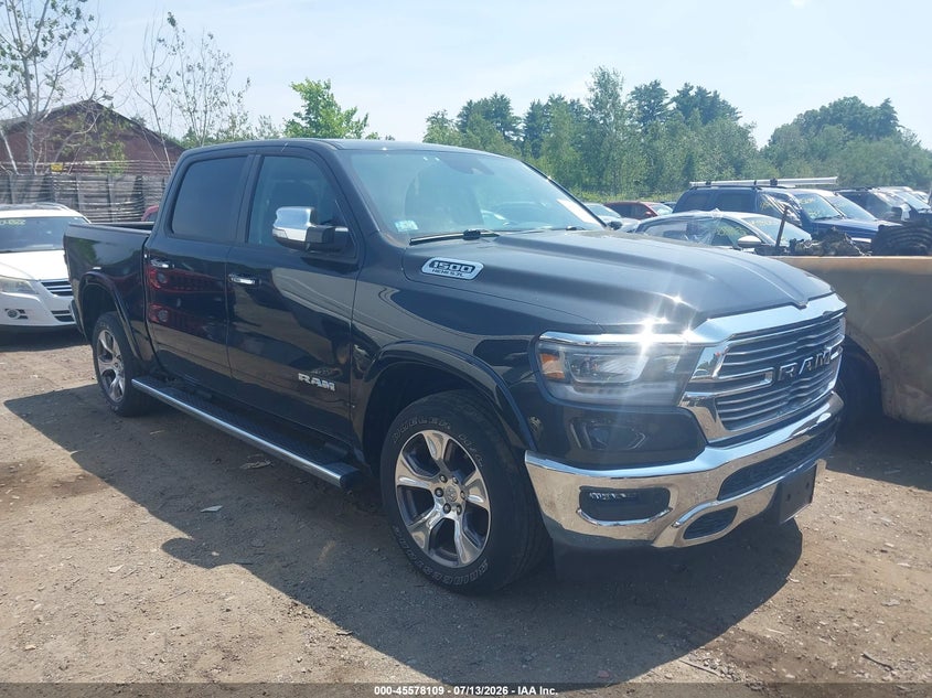 2021 Ram 1500 VIN 1C6SRFJT3MN553655 IAAI salvage auction — REAR END, Salvage Title, sold $11,300 on 2026-09-03 (photo 1)