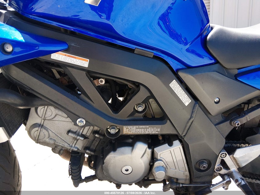 2005 Suzuki Sv650 VIN JS1VP53AX52103127 IAAI salvage auction — NORMAL WEAR, Clear - Dealer Only (California), sold $200 on 2026-07-20 (photo 9)