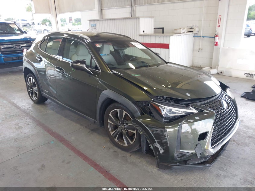 2020 Lexus Ux VIN JTHP9JBHXL2027551 IAAI salvage auction — SUSPENSION, Rebuildable (Florida), sold $7,000 on 2026-07-29 (photo 1)