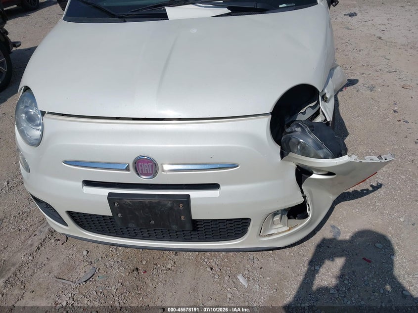2013 Fiat 500 VIN 3C3CFFBRXDT536414 IAAI salvage auction — LEFT FRONT, Salvage Title, sold $275 on 2026-08-11 (photo 6)
