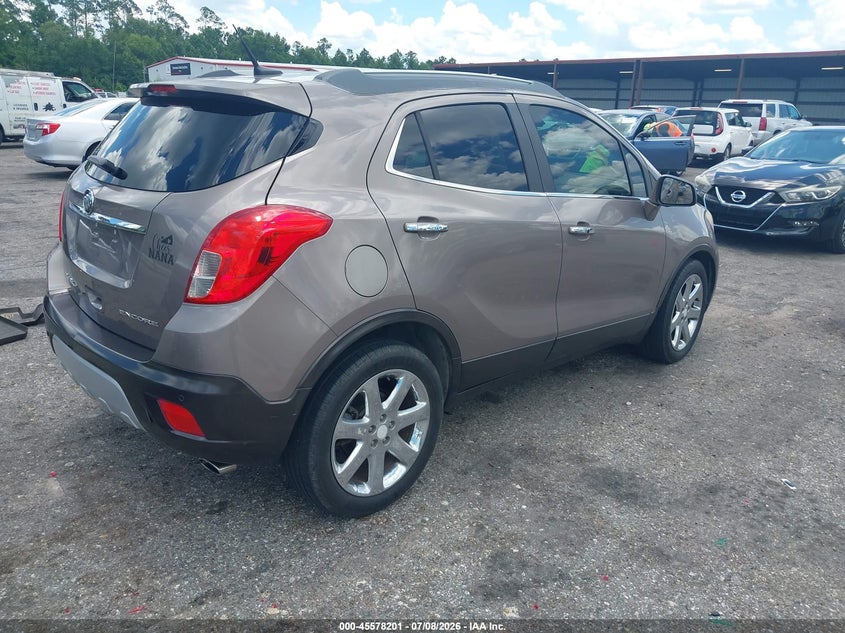 2013 Buick Encore VIN KL4CJDSB5DB144602 IAAI salvage auction — LEFT FRONT, Rebuildable (Florida), sold $350 on 2026-07-28 (photo 4)