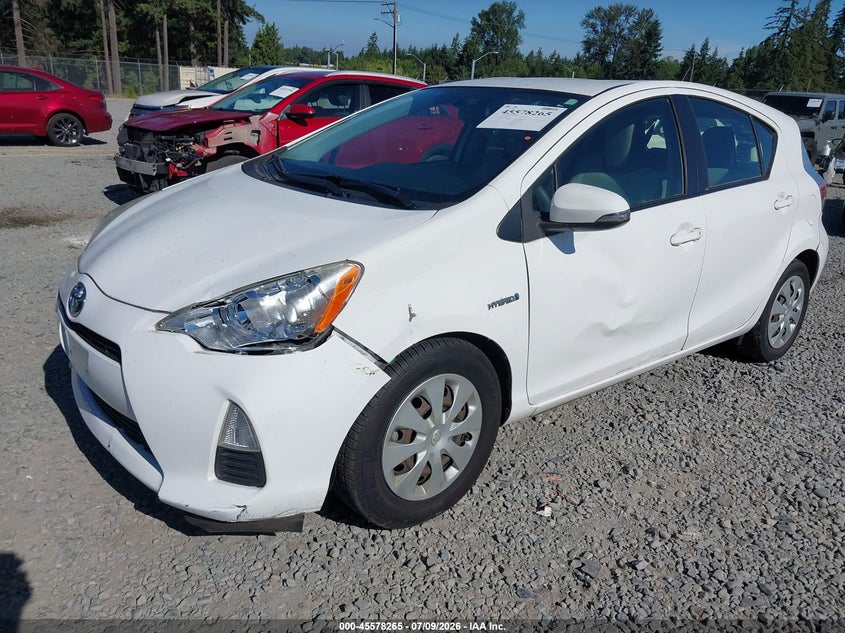2013 Toyota Prius c VIN JTDKDTB35D1539901 IAAI salvage auction — LEFT SIDE, Salvage Title, sold $2,000 on 2026-07-30 (photo 6)