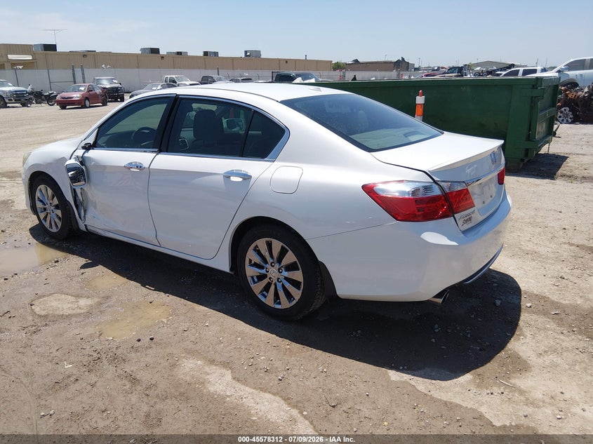 2015 Honda Accord VIN 1HGCR3F88FA002729 IAAI salvage auction — LEFT SIDE, Salvage (Kansas), sold $4,300 on 2026-07-31 (photo 3)