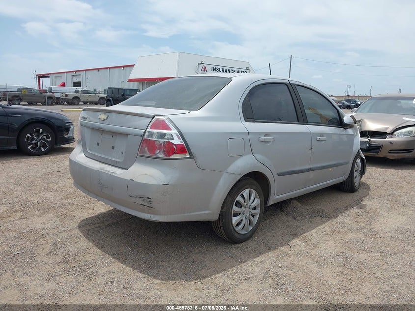 2010 Chevrolet Aveo VIN KL1TD5DE8AB098275 IAAI salvage auction — FRONT END, Salvage (Texas), sold $125 on 2026-07-28 (photo 4)