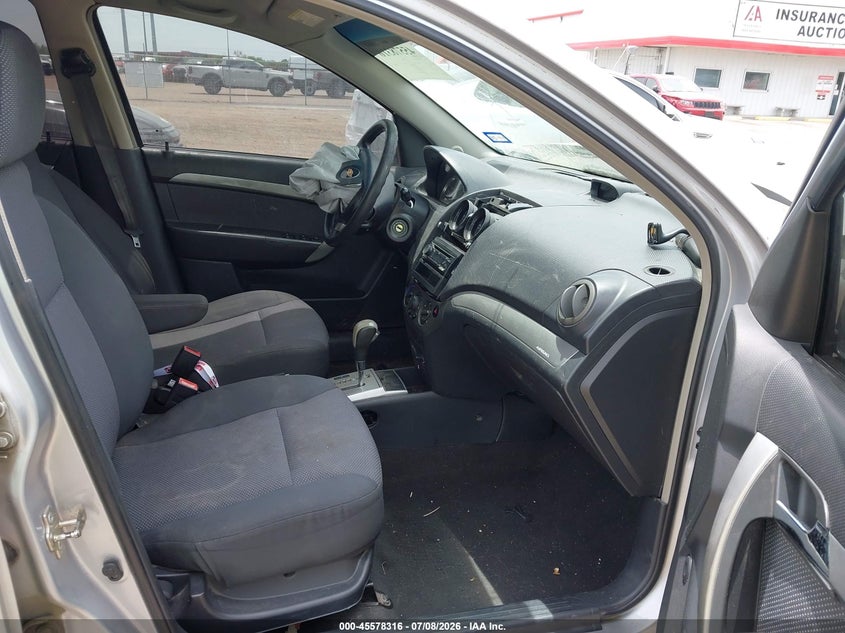 2010 Chevrolet Aveo VIN KL1TD5DE8AB098275 IAAI salvage auction — FRONT END, Salvage (Texas), sold $125 on 2026-07-28 (photo 5)