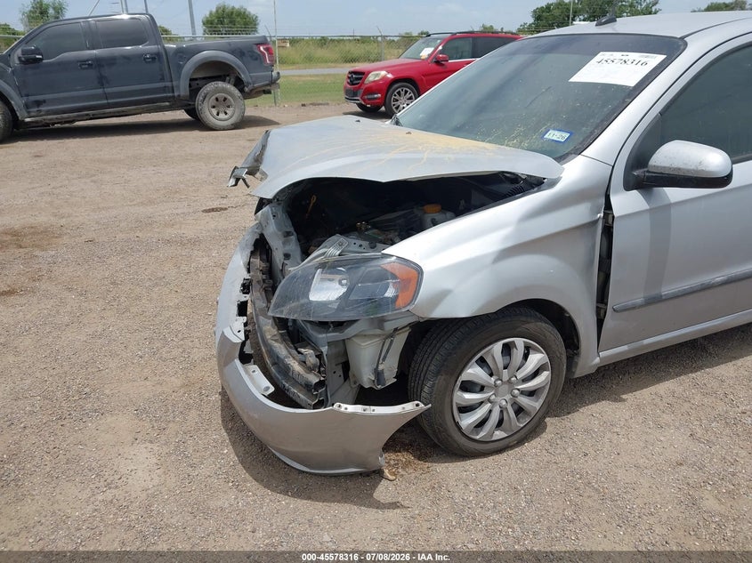 2010 Chevrolet Aveo VIN KL1TD5DE8AB098275 IAAI salvage auction — FRONT END, Salvage (Texas), sold $125 on 2026-07-28 (photo 6)