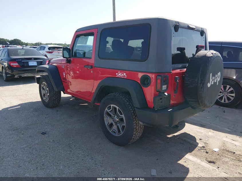 2016 Jeep Wrangler / VIN 1C4AJWAG9GL348856 IAAI salvage auction — NORMAL WEAR, Original (Texas), sold $7,350 on 2026-07-28 (photo 3)