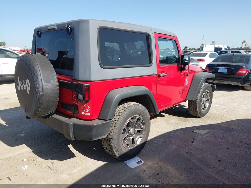 2016 Jeep Wrangler / VIN 1C4AJWAG9GL348856 IAAI salvage auction — NORMAL WEAR, Original (Texas), sold $7,350 on 2026-07-28 (photo 4)