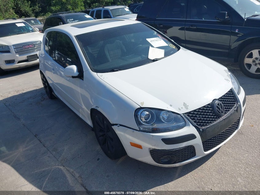 2009 Volkswagen Gti VIN WVWFD71K09W058658 IAAI salvage auction — NORMAL WEAR, Clear (Florida), sold $700 on 2026-07-29 (photo 1)