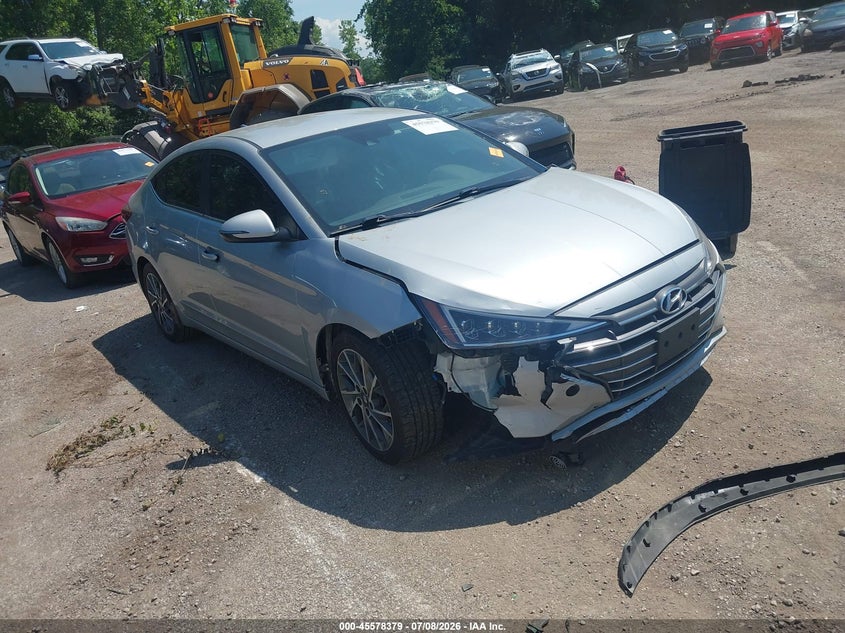 2020 Hyundai Elantra VIN KMHD84LF2LU962245 IAAI salvage auction — RIGHT FRONT, Salvage Title, sold $1,550 on 2026-07-28 (photo 1)