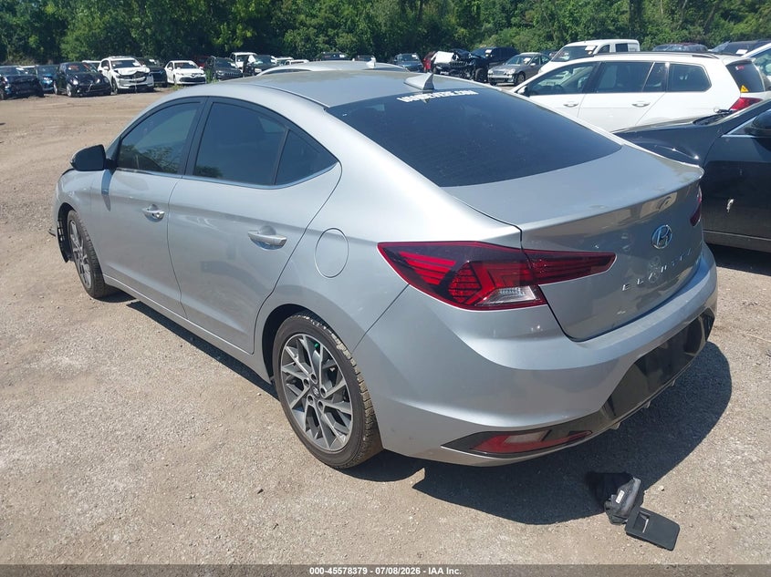 2020 Hyundai Elantra VIN KMHD84LF2LU962245 IAAI salvage auction — RIGHT FRONT, Salvage Title, sold $1,550 on 2026-07-28 (photo 3)