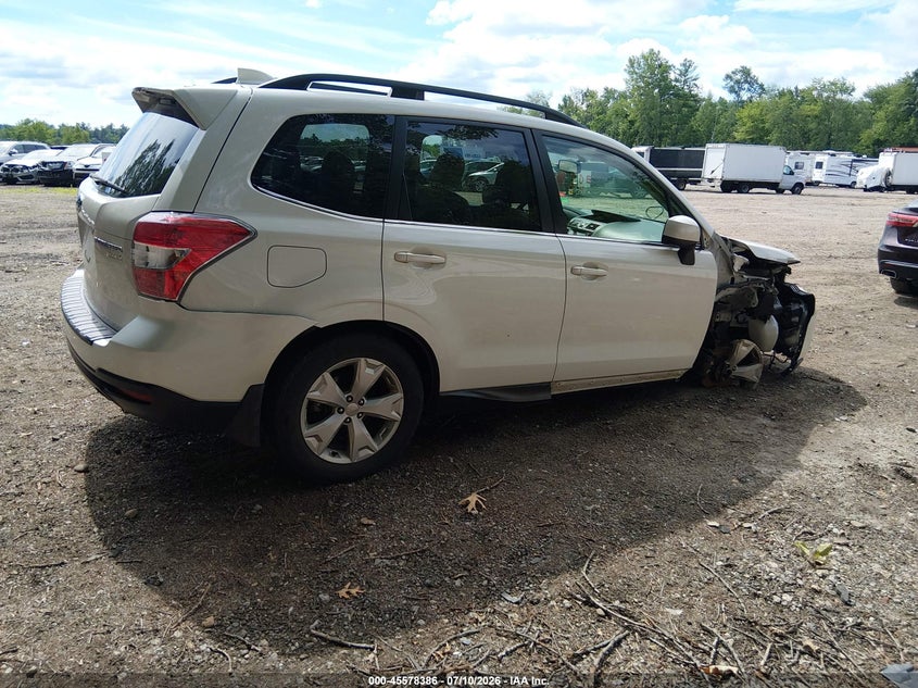 2016 Subaru Forester VIN JF2SJAKC1GH445279 IAAI salvage auction — RIGHT FRONT, Clear (Massachusetts), sold $25 on 2026-07-22 (photo 4)
