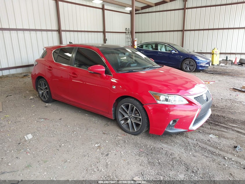 2014 Lexus Ct 200h VIN JTHKD5BH5E2193222 IAAI salvage auction — FRONT END, Clear (Alabama), sold $3,200 on 2026-07-24 (photo 1)