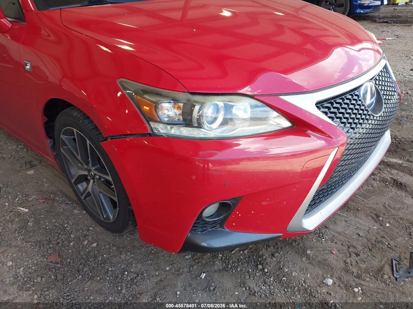 2014 Lexus Ct 200h VIN JTHKD5BH5E2193222 IAAI salvage auction — FRONT END, Clear (Alabama), sold $3,200 on 2026-07-24 (photo 6)