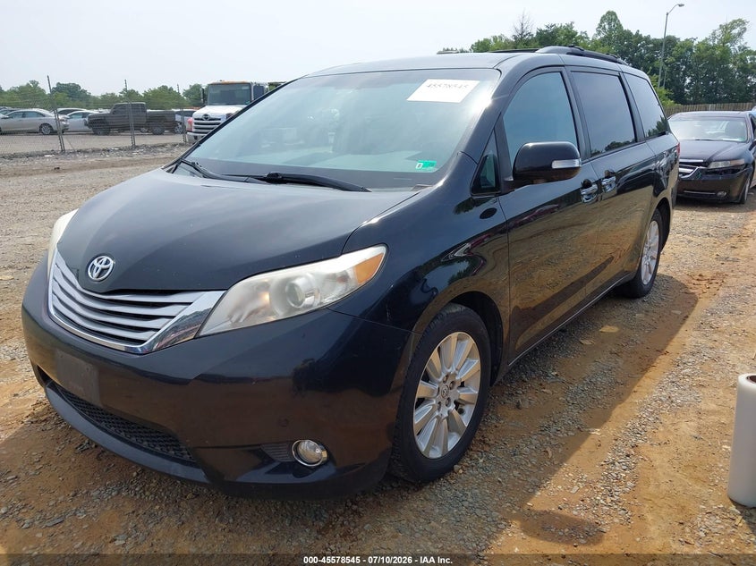 2013 Toyota Sienna VIN 5TDDK3DC8DS065053 IAAI salvage auction — SIDE, Salvage (Virginia), sold $2,600 on 2026-07-17 (photo 2)