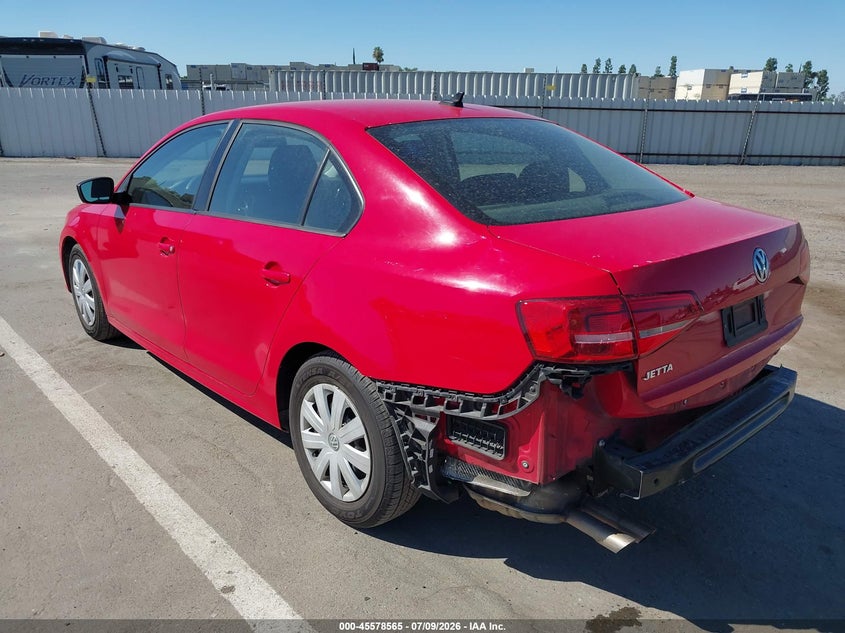 2015 Volkswagen Jetta VIN 3VW2K7AJXFM278300 IAAI salvage auction — REAR END, Wait Title, sold $1,600 on 2026-09-15 (photo 3)