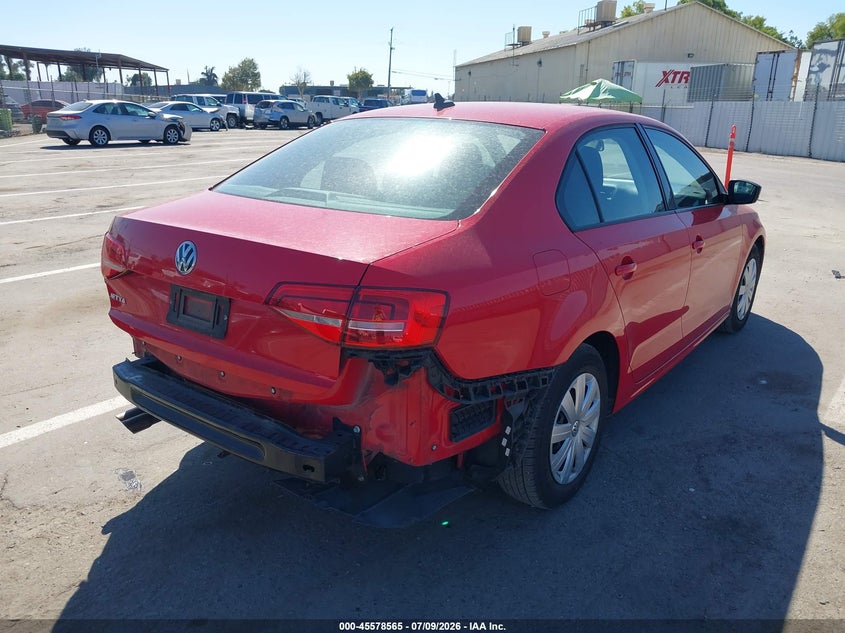 2015 Volkswagen Jetta VIN 3VW2K7AJXFM278300 IAAI salvage auction — REAR END, Wait Title, sold $1,600 on 2026-09-15 (photo 4)