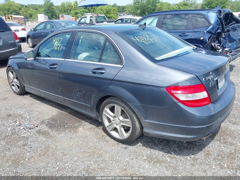 2011 Mercedes-benz C-klasse VIN WDDGF8BB2BR173372 IAAI salvage auction — LEFT FRONT, Clear (Virginia), sold $775 on 2026-08-14 (photo 3)