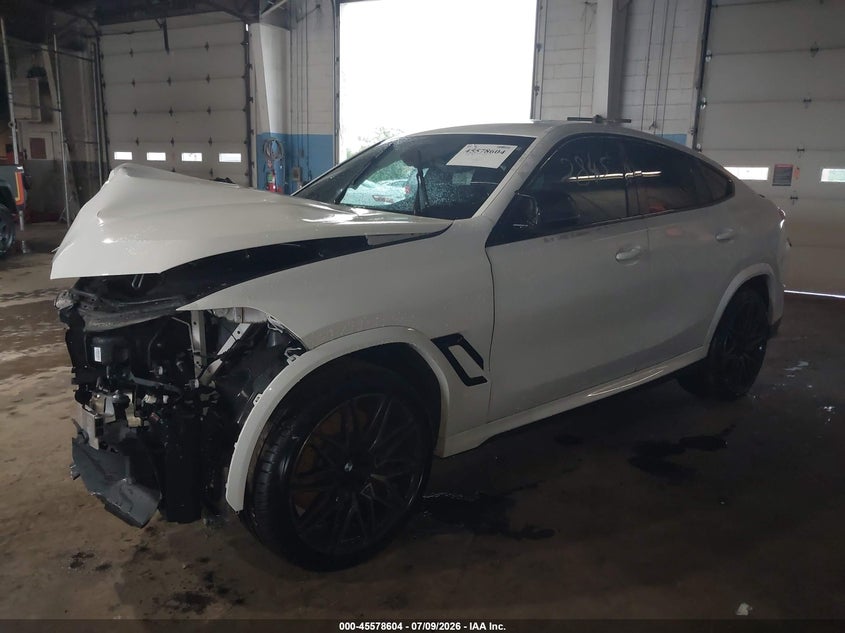 2022 BMW X6 m VIN 5YMCY0C0XN9L06327 IAAI salvage auction — FRONT END, Clear (New Jersey), sold $15,050 on 2026-07-20 (photo 2)