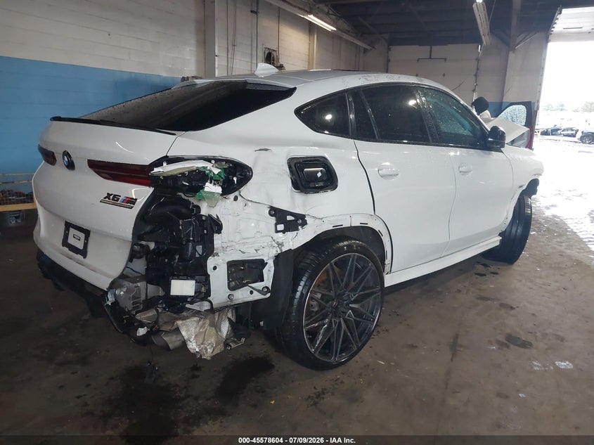 2022 BMW X6 m VIN 5YMCY0C0XN9L06327 IAAI salvage auction — FRONT END, Clear (New Jersey), sold $15,050 on 2026-07-20 (photo 4)