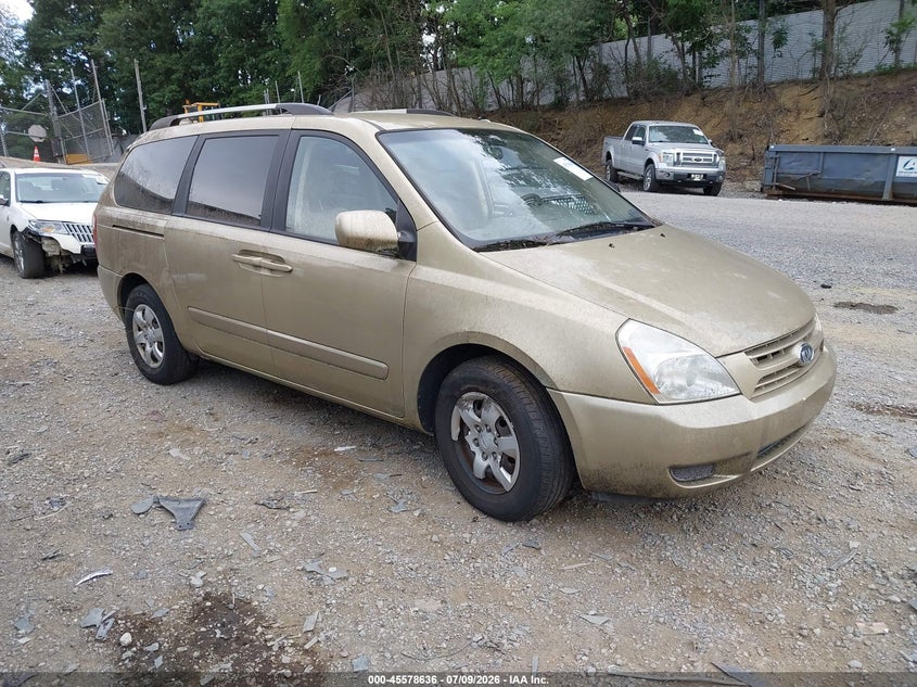 2010 Kia SEDONA VIN KNDMG4C30A6334327 IAAI salvage auction — NORMAL WEAR, Clear (Pennsylvania), sold $175 on 2026-07-14 (photo 1)