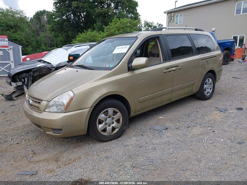 2010 Kia SEDONA VIN KNDMG4C30A6334327 IAAI salvage auction — NORMAL WEAR, Clear (Pennsylvania), sold $175 on 2026-07-14 (photo 2)
