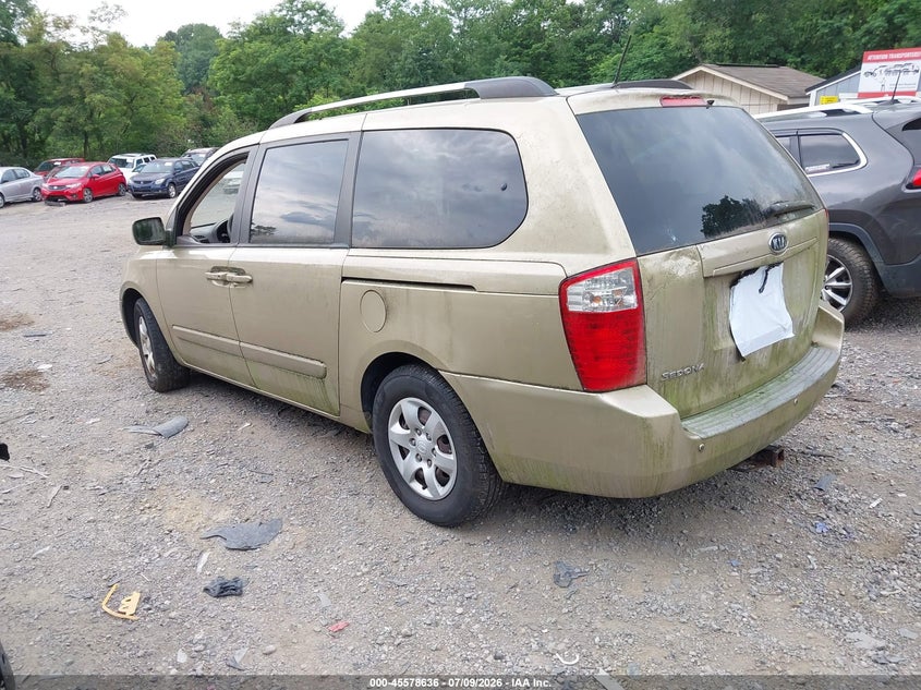 2010 Kia SEDONA VIN KNDMG4C30A6334327 IAAI salvage auction — NORMAL WEAR, Clear (Pennsylvania), sold $175 on 2026-07-14 (photo 3)