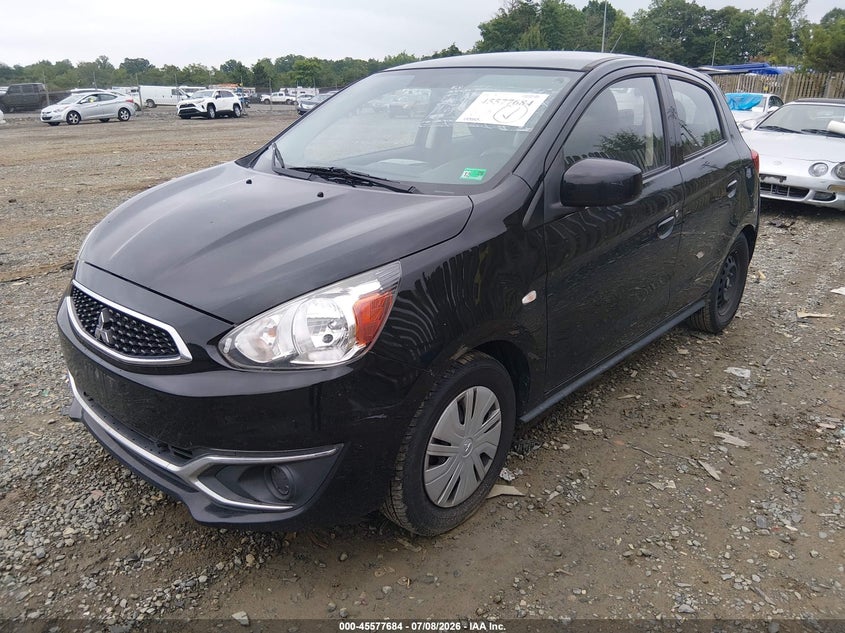 2019 Mitsubishi Mirage VIN ML32A3HJ2KH015594 IAAI salvage auction — REAR END, Clear (Virginia), sold $525 on 2026-07-30 (photo 2)