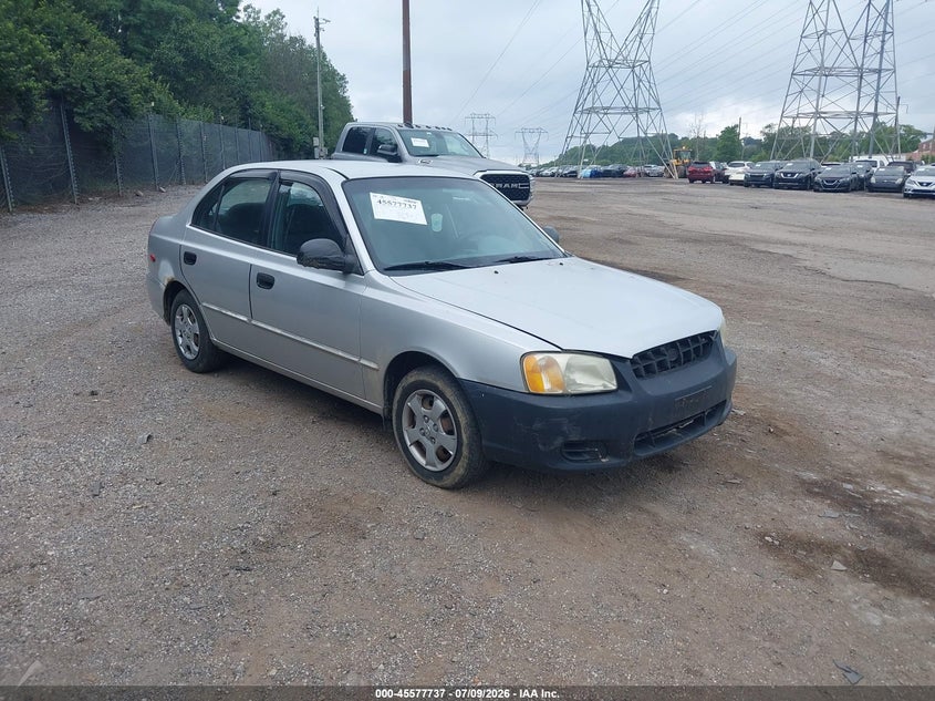 2002 Hyundai Accent VIN KMHCG45C62U401403 IAAI salvage auction — NORMAL WEAR, Clear (Pennsylvania), sold $475 on 2026-07-17 (photo 1)
