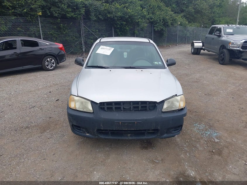 2002 Hyundai Accent VIN KMHCG45C62U401403 IAAI salvage auction — NORMAL WEAR, Clear (Pennsylvania), sold $475 on 2026-07-17 (photo 6)