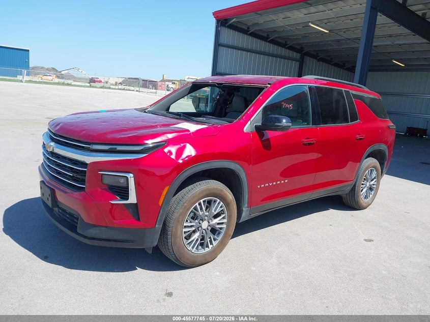 2025 Chevrolet Traverse VIN 1GNERGRS3SJ203641 IAAI salvage auction — HAIL, Wait Title, sold $12,200 on 2026-09-03 (photo 2)