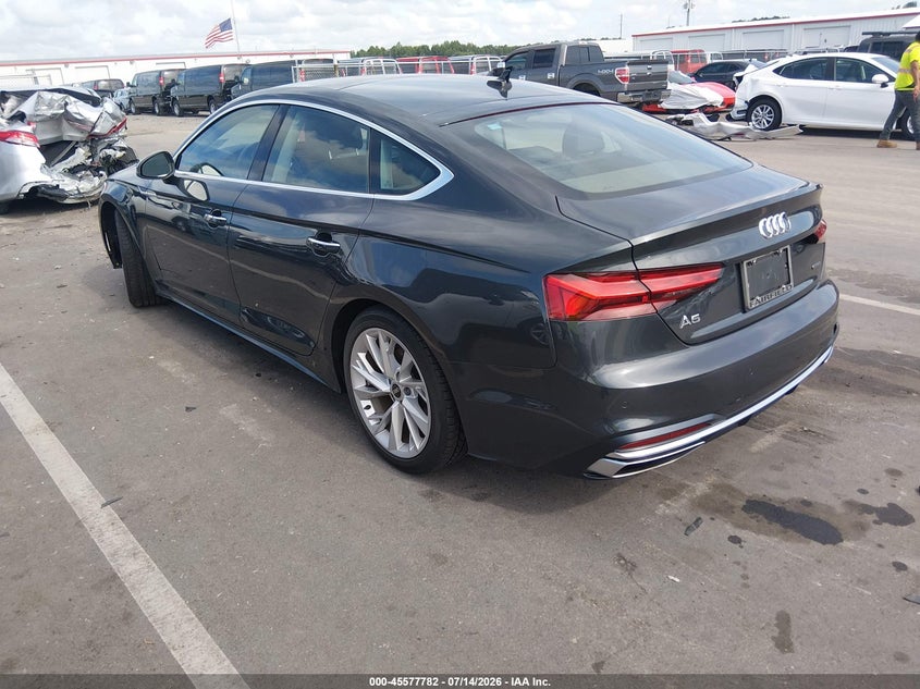 2022 Audi A5 VIN WAUCBCF5XNA027913 IAAI salvage auction — UNDERCARRIAGE, Salvage (North Carolina), sold $14,100 on 2026-07-29 (photo 3)