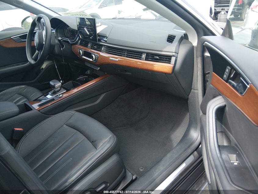 2022 Audi A5 VIN WAUCBCF5XNA027913 IAAI salvage auction — UNDERCARRIAGE, Salvage (North Carolina), sold $14,100 on 2026-07-29 (photo 5)