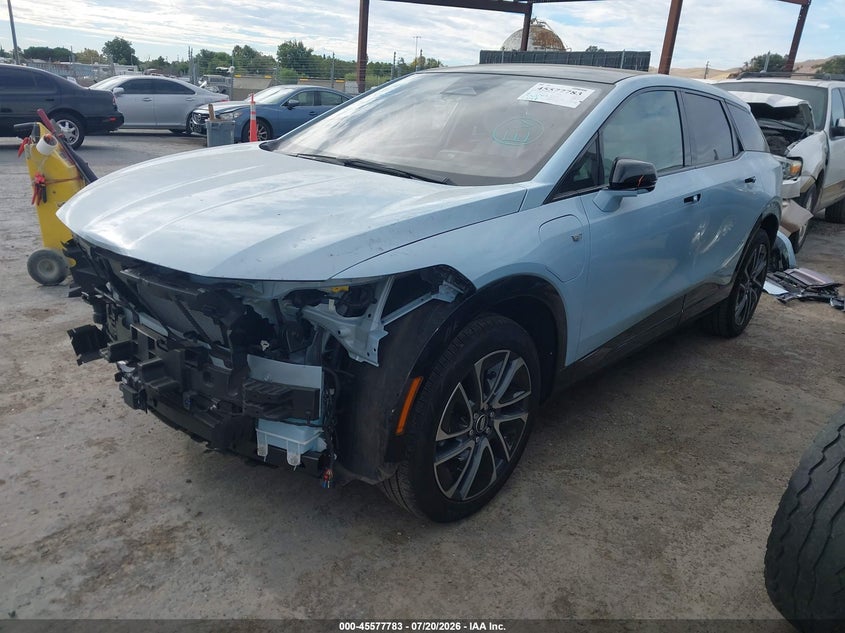 2025 Cadillac Optiq VIN 3GYK3EMR5SS164288 IAAI salvage auction — FRONT & REAR, Salvage Title, sold $11,400 on 2026-08-20 (photo 2)