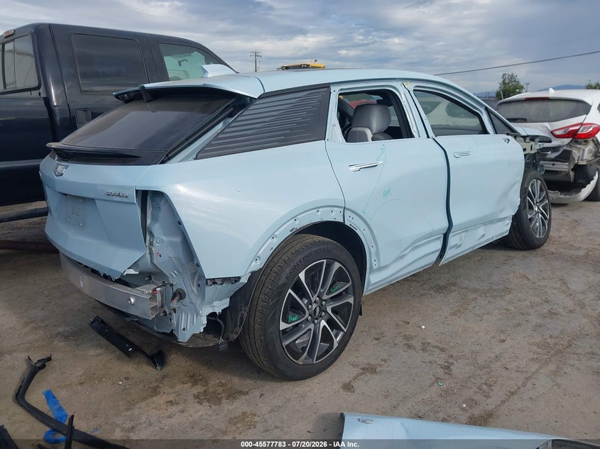 2025 Cadillac Optiq VIN 3GYK3EMR5SS164288 IAAI salvage auction — FRONT & REAR, Salvage Title, sold $11,400 on 2026-08-20 (photo 4)