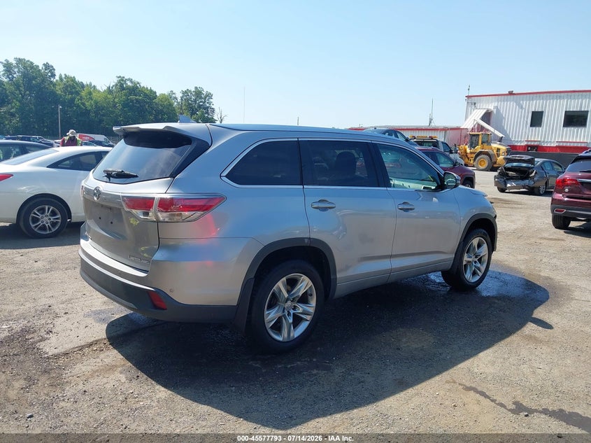 2014 Toyota Highlander VIN 5TDDKRFH1ES034045 IAAI salvage auction — FRONT END, Salvage - Greater Than 75% (Maryland), sold $4,950 on 2026-07-26 (photo 4)