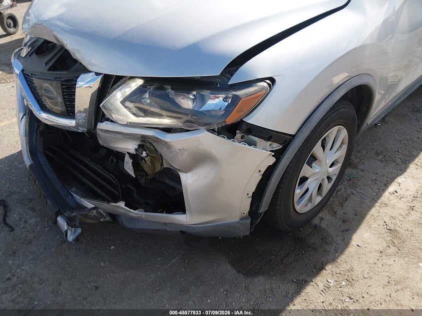 2017 Nissan Rogue VIN KNMAT2MT7HP608399 IAAI salvage auction — FRONT END, Salvage (Texas), sold $25 on 2026-08-01 (photo 6)