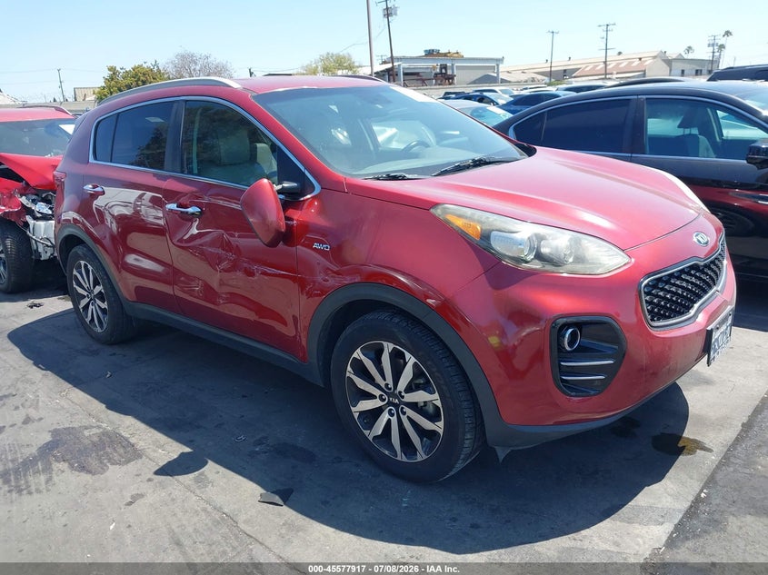 2017 Kia Sportage VIN KNDPNCAC9H7053499 IAAI salvage auction — REAR END, Salvage Certificate (California), sold $3,000 on 2026-07-19 (photo 1)