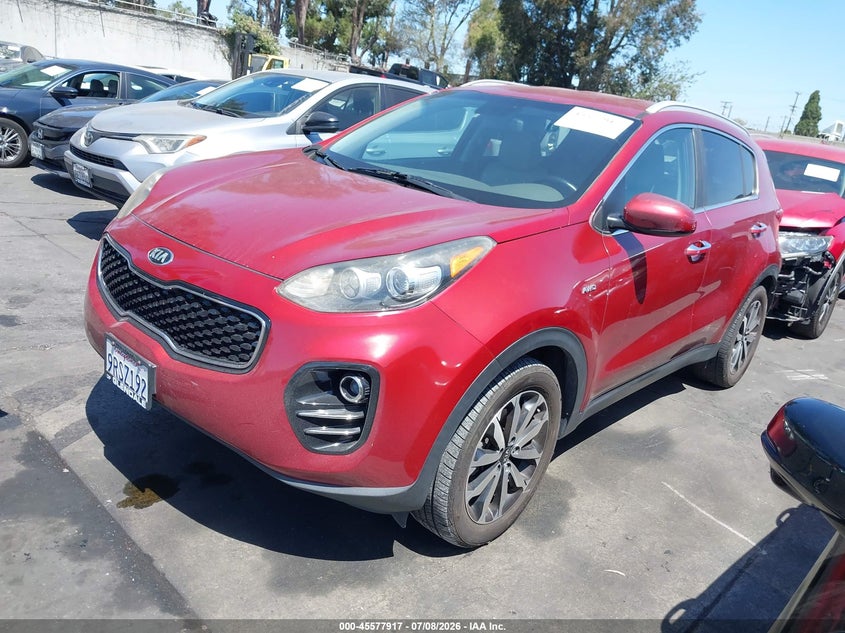 2017 Kia Sportage VIN KNDPNCAC9H7053499 IAAI salvage auction — REAR END, Salvage Certificate (California), sold $3,000 on 2026-07-19 (photo 2)