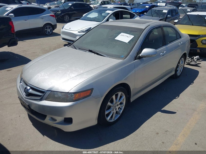 2007 Acura Tsx VIN JH4CL96837C008414 IAAI salvage auction — UNKNOWN, Clear - Dealer Only (California), sold $850 on 2026-07-15 (photo 2)