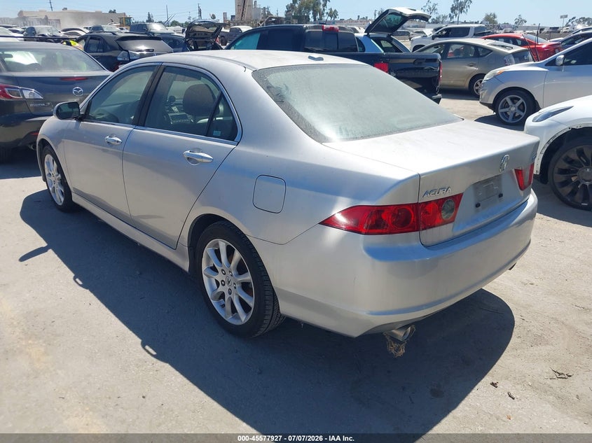 2007 Acura Tsx VIN JH4CL96837C008414 IAAI salvage auction — UNKNOWN, Clear - Dealer Only (California), sold $850 on 2026-07-15 (photo 3)
