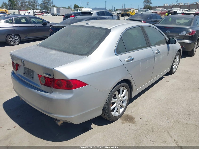 2007 Acura Tsx VIN JH4CL96837C008414 IAAI salvage auction — UNKNOWN, Clear - Dealer Only (California), sold $850 on 2026-07-15 (photo 4)