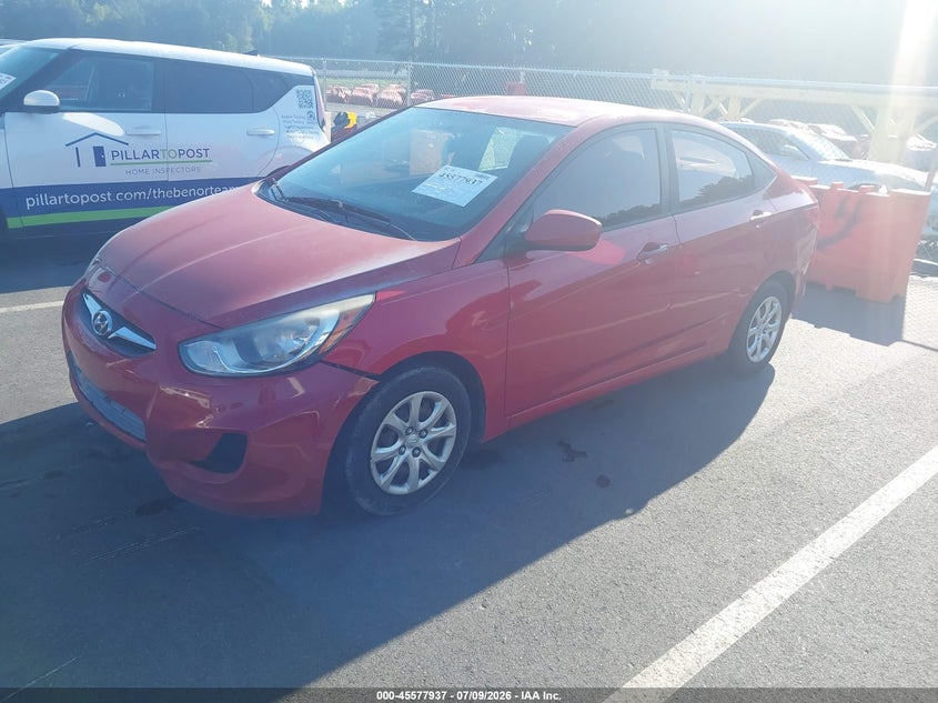 2013 Hyundai Accent VIN KMHCT4AE4DU349338 IAAI salvage auction — NORMAL WEAR, Clear (Florida), sold $400 on 2026-07-29 (photo 2)