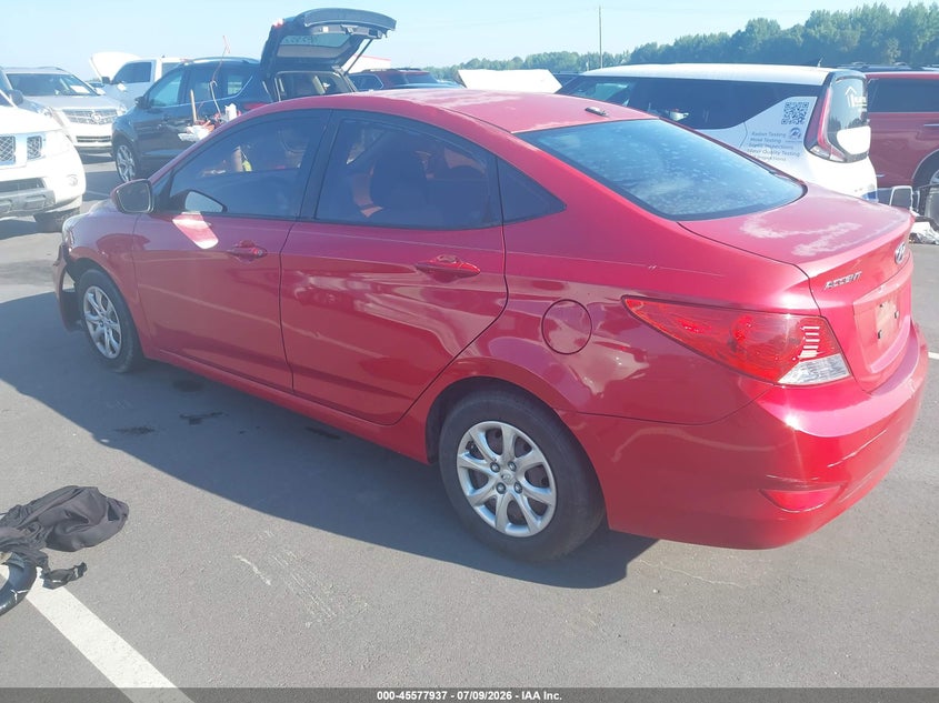 2013 Hyundai Accent VIN KMHCT4AE4DU349338 IAAI salvage auction — NORMAL WEAR, Clear (Florida), sold $400 on 2026-07-29 (photo 3)