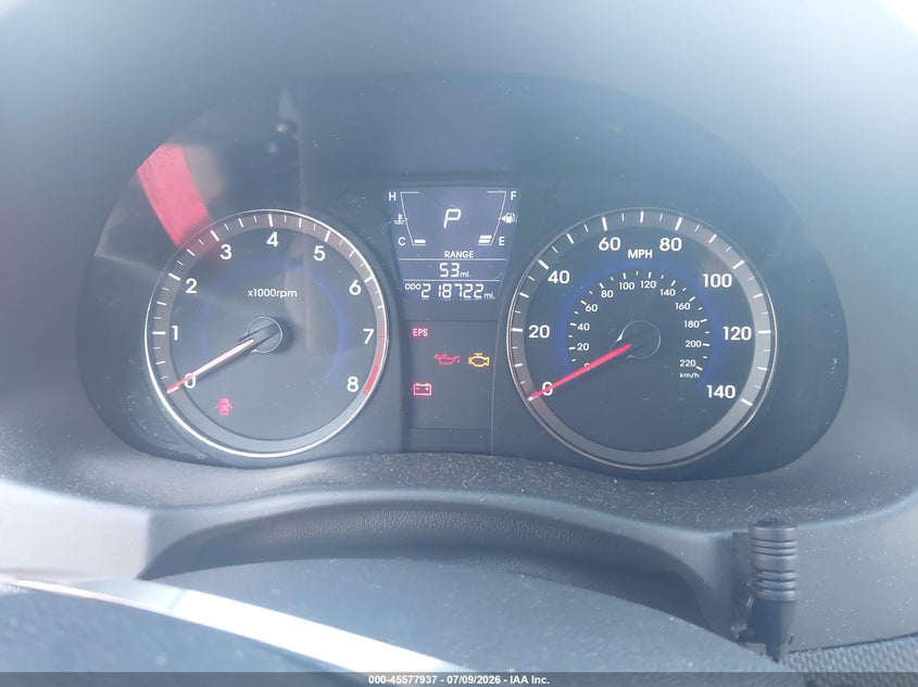2013 Hyundai Accent VIN KMHCT4AE4DU349338 IAAI salvage auction — NORMAL WEAR, Clear (Florida), sold $400 on 2026-07-29 (photo 7)
