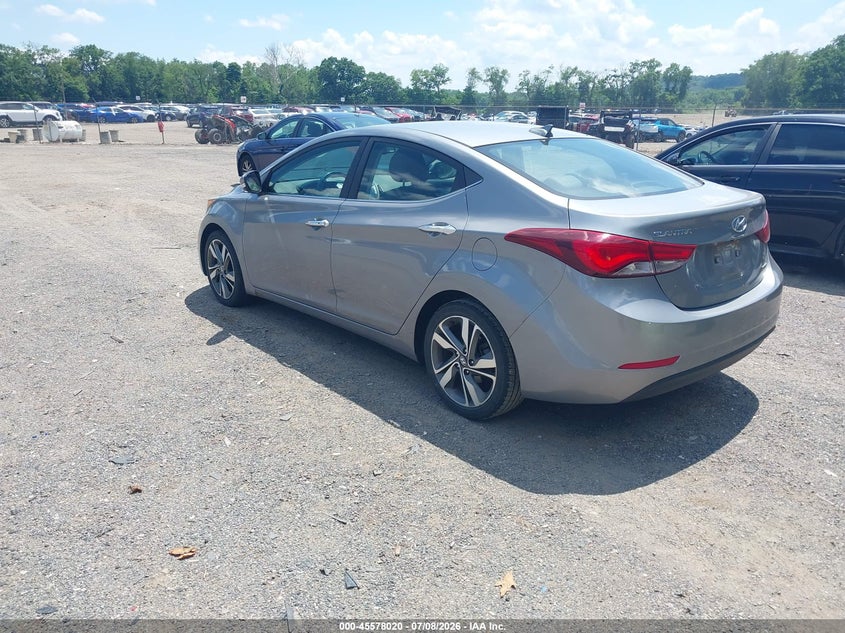 2014 Hyundai Elantra VIN KMHDH4AE4EU162625 IAAI salvage auction — NORMAL WEAR, Original (Ohio), sold $2,250 on 2026-07-20 (photo 3)