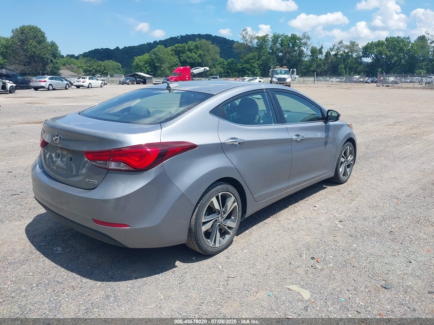 2014 Hyundai Elantra VIN KMHDH4AE4EU162625 IAAI salvage auction — NORMAL WEAR, Original (Ohio), sold $2,250 on 2026-07-20 (photo 4)