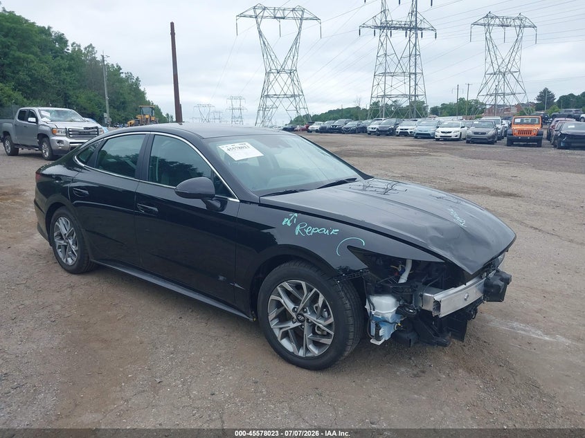 2023 Hyundai Sonata VIN KMHL64JA0PA345409 IAAI salvage auction — FRONT END, Salvage Title, sold $3,800 on 2026-07-24 (photo 1)