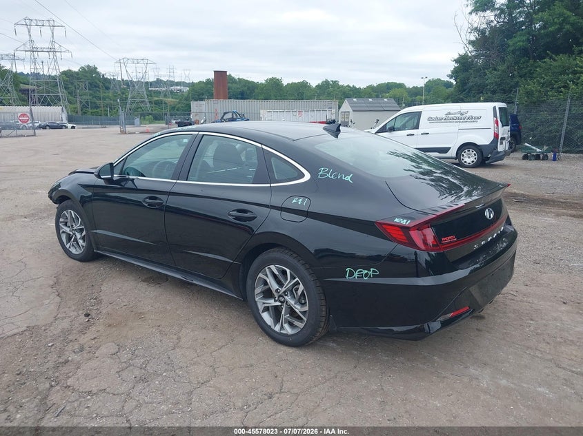 2023 Hyundai Sonata VIN KMHL64JA0PA345409 IAAI salvage auction — FRONT END, Salvage Title, sold $3,800 on 2026-07-24 (photo 3)